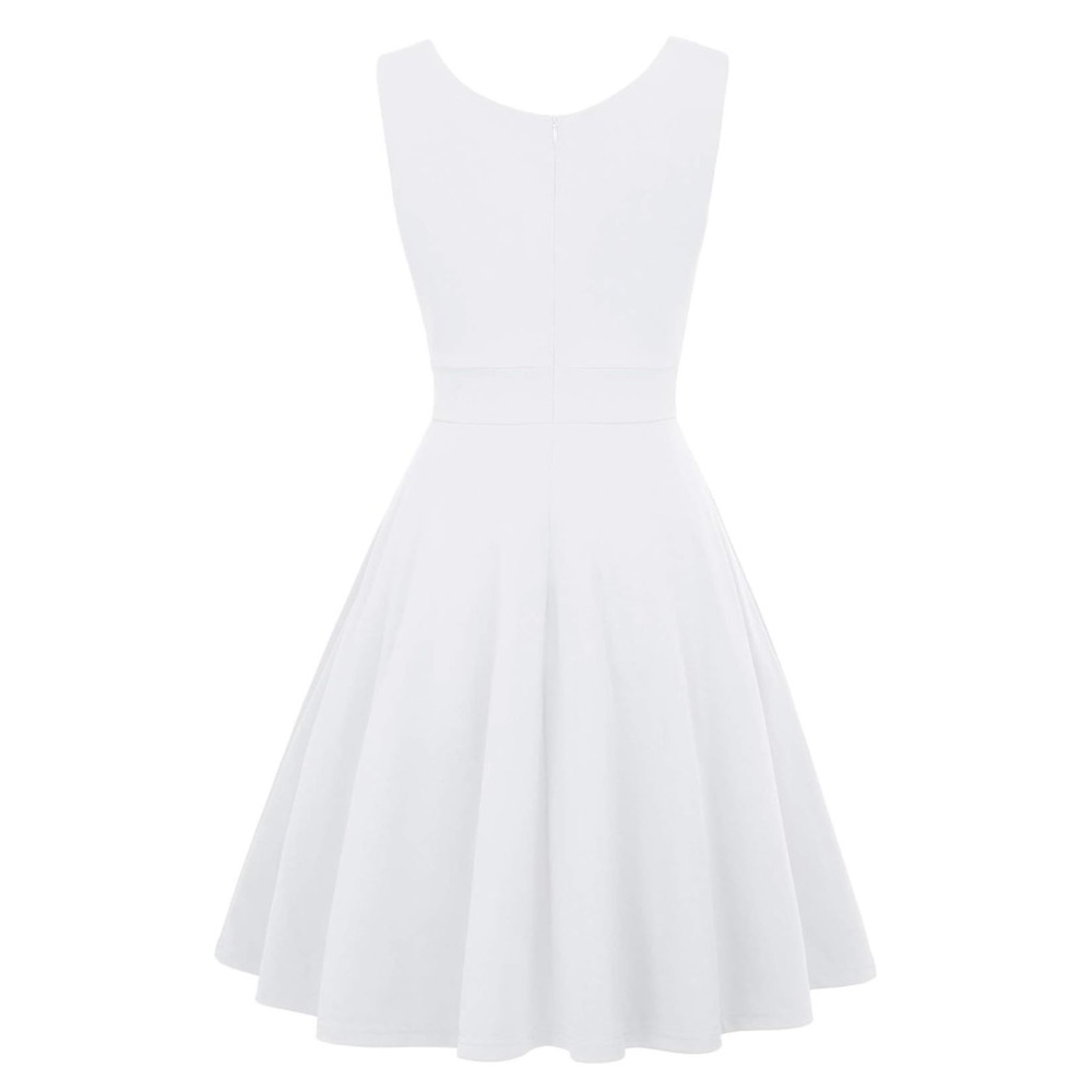 Grace Karin White Sleeveless Knee Length Dress - Picture 5 of 9